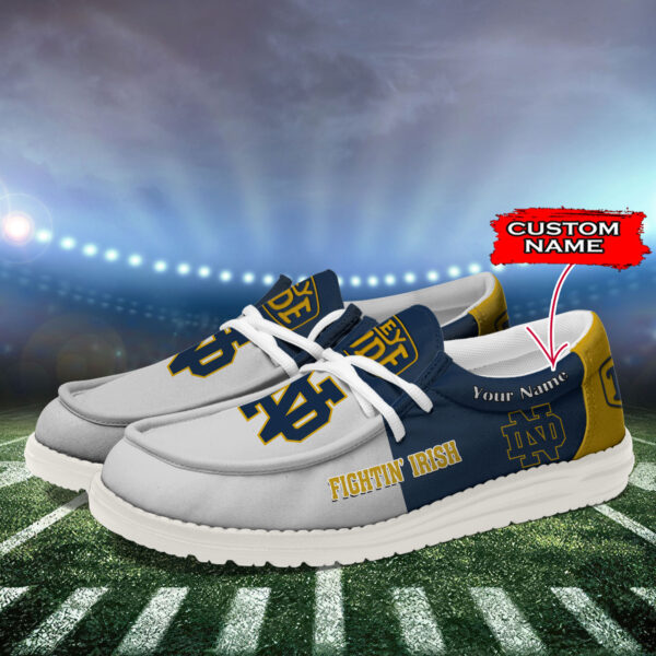 Tubopro Notre Dame Fighting Irish Personalized Hey Dude Shoes For Men And Women - Image 3