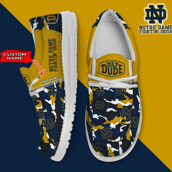 Tubopro Notre Dame Fighting Irish Personalized Hey Dude Shoes For Men And Women