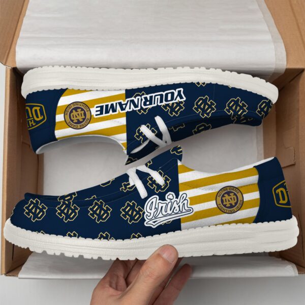 Tubopro Notre Dame Fighting Irish Personalized Hey Dude Shoes For Men And Women