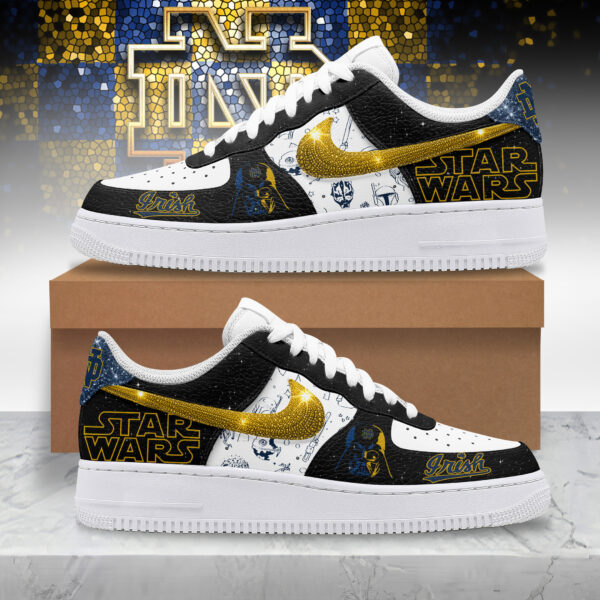 Tubopro Notre Dame Fighting Irish x Star Wars Night Air Low-Top Sneakers Shoes For Men And Women