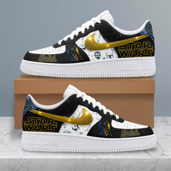 Tubopro Notre Dame Fighting Irish x Star Wars Night Air Low-Top Sneakers Shoes For Men And Women - Image 3