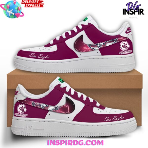 Tubopro NRL Manly Sea Eagles Air Low-Top Sneakers Shoes For Men And Women - Image 2
