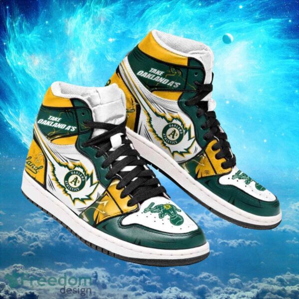Tubopro Oakland Athletics AJ1 High Sneakers Shoes For Men And Women