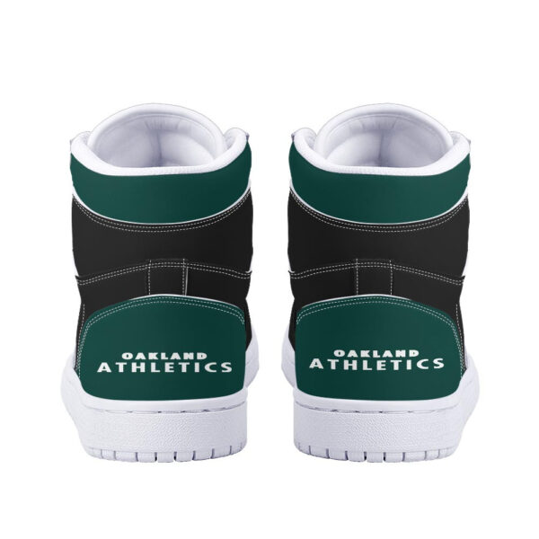 Tubopro Oakland Athletics AJ1 High Sneakers Shoes For Men And Women - Image 4