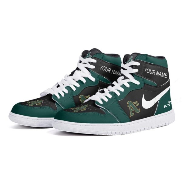 Tubopro Oakland Athletics AJ1 High Sneakers Shoes For Men And Women