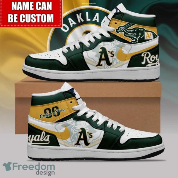 Tubopro Oakland Athletics AJ1 High Sneakers Shoes For Men And Women