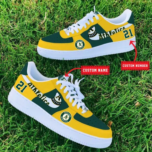 Tubopro Oakland Athletics MLB Air Low-Top Sneakers Shoes For Men And Women