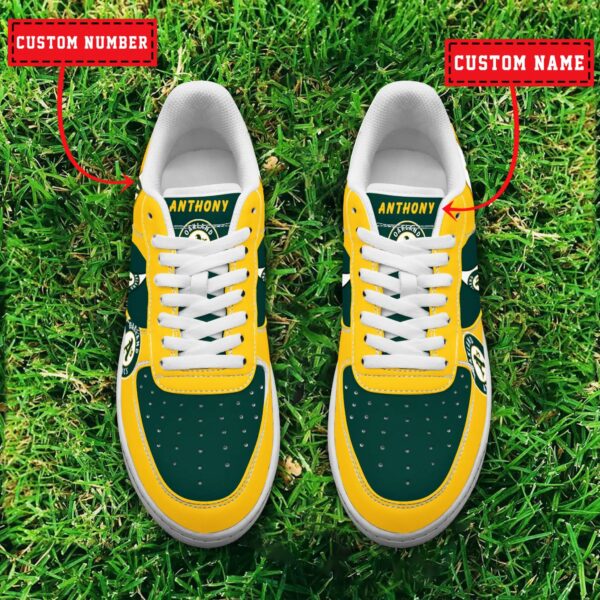 Tubopro Oakland Athletics MLB Air Low-Top Sneakers Shoes For Men And Women - Image 2
