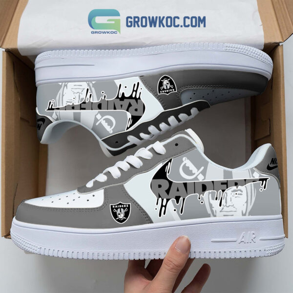 Tubopro Oakland Raiders Air Low-Top Sneakers Shoes For Men And Women