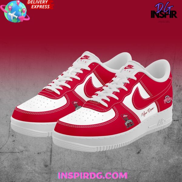 Tubopro Ohio State Buckeye Air Low-Top Sneakers Shoes For Men And Women - Image 2