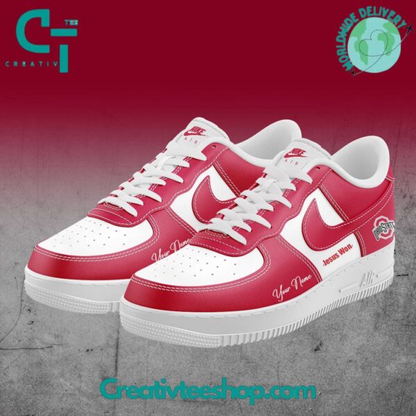 Tubopro Ohio State Buckeyes Air Low-Top Sneakers Shoes For Men And Women - Image 2