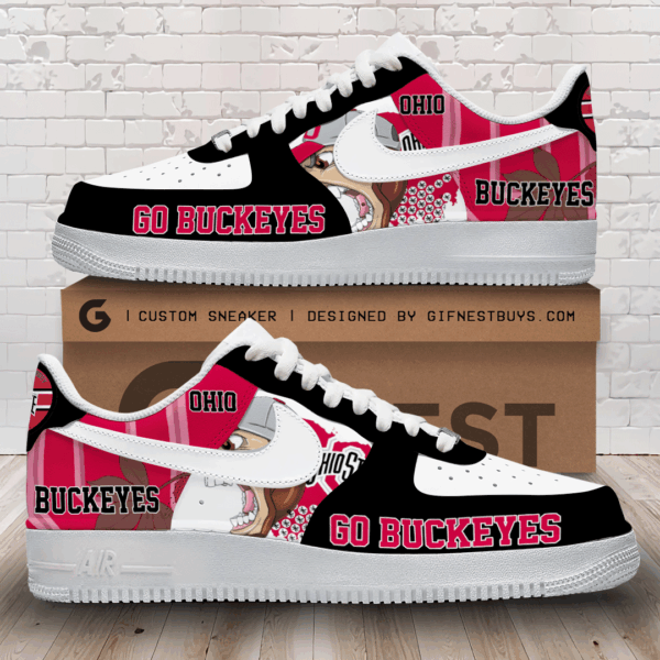 Tubopro Ohio State Buckeyes Air Low-Top Sneakers Shoes For Men And Women