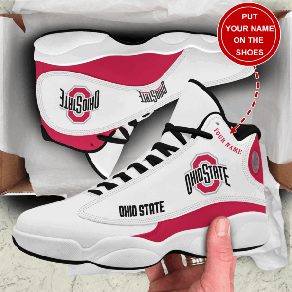 Tubopro Ohio State Buckeyes AJ13 Sneakers Shoes For Men And Women