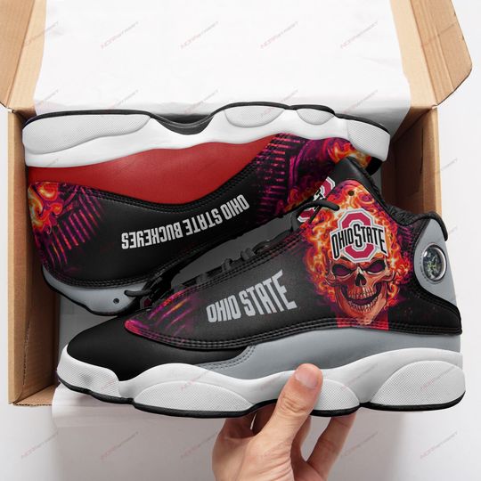 Tubopro Ohio State Buckeyes AJ13 Sneakers Shoes For Men And Women