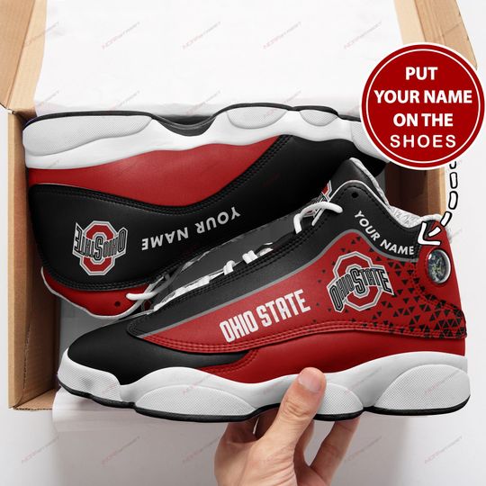 Tubopro Ohio State Buckeyes AJ13 Sneakers Shoes For Men And Women