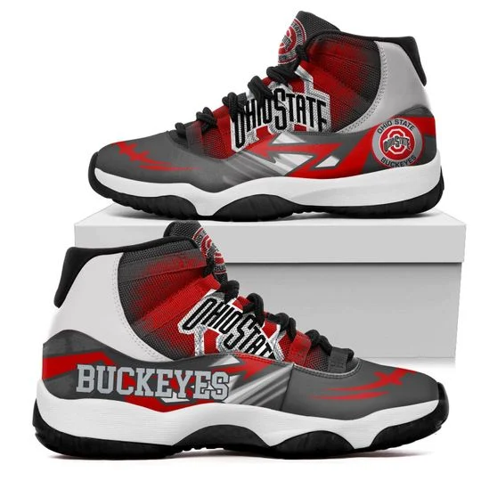 Tubopro Ohio State Buckeyes AJ13 Sneakers Shoes For Men And Women