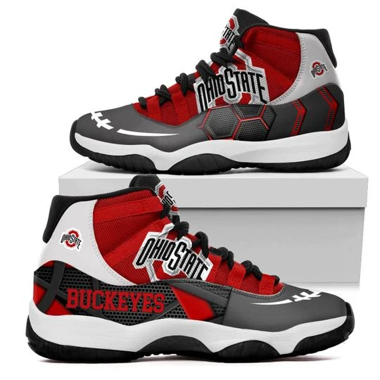 Tubopro Ohio State Buckeyes AJ13 Sneakers Shoes For Men And Women