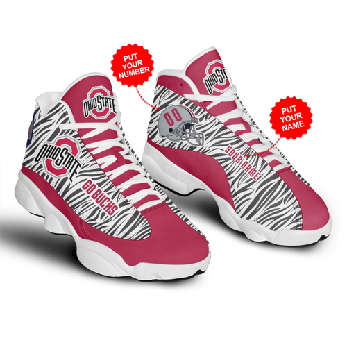 Tubopro Ohio State Buckeyes AJ13 Sneakers Shoes For Men And Women