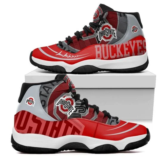 Tubopro Ohio State Buckeyes AJ13 Sneakers Shoes For Men And Women