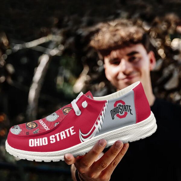 Tubopro Ohio State Buckeyes Hey Dude Shoes For Men And Women - Image 3