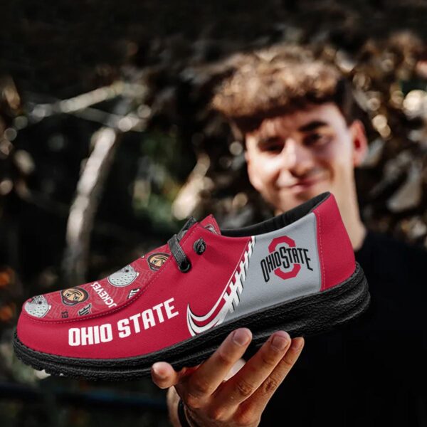 Tubopro Ohio State Buckeyes Hey Dude Shoes For Men And Women - Image 4