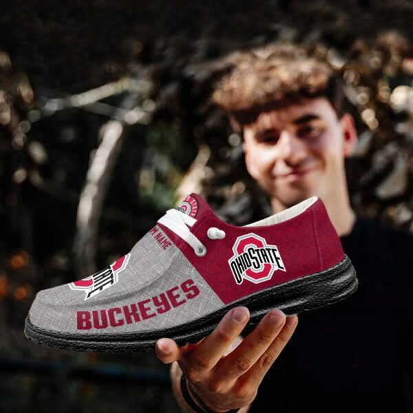 Tubopro Ohio State Buckeyes Hey Dude Shoes For Men And Women - Image 3