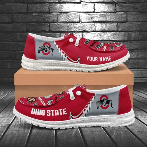 Tubopro Ohio State Buckeyes Hey Dude Shoes For Men And Women - Image 5