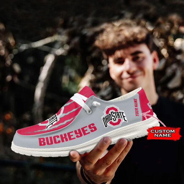 Tubopro Ohio State Buckeyes Hey Dude Shoes For Men And Women - Image 3