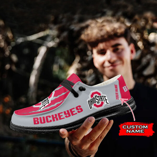 Tubopro Ohio State Buckeyes Hey Dude Shoes For Men And Women - Image 4
