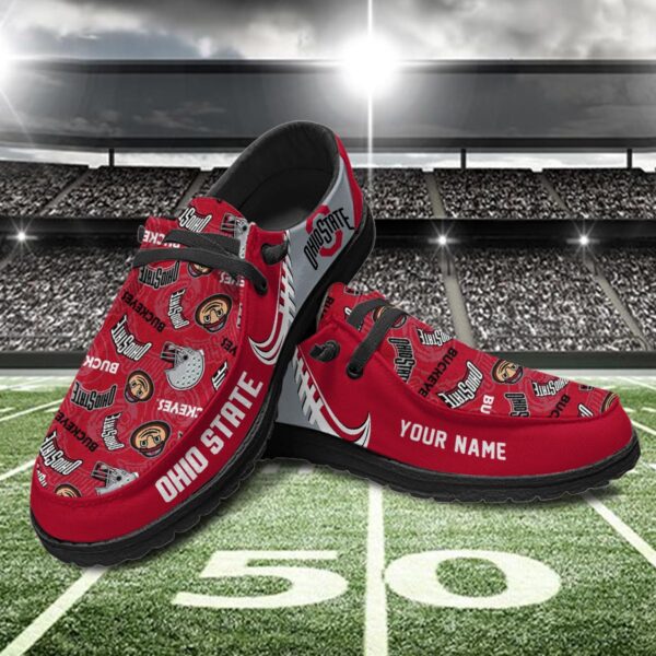 Tubopro Ohio State Buckeyes Hey Dude Shoes For Men And Women - Image 2