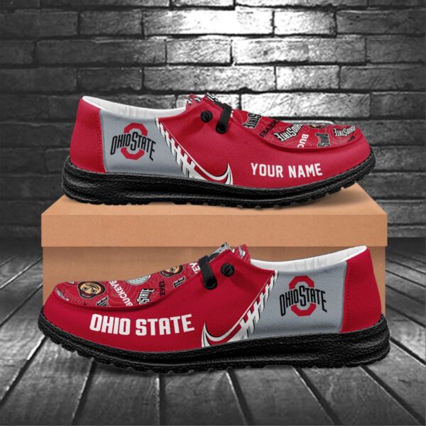 Tubopro Ohio State Buckeyes Hey Dude Shoes For Men And Women - Image 6