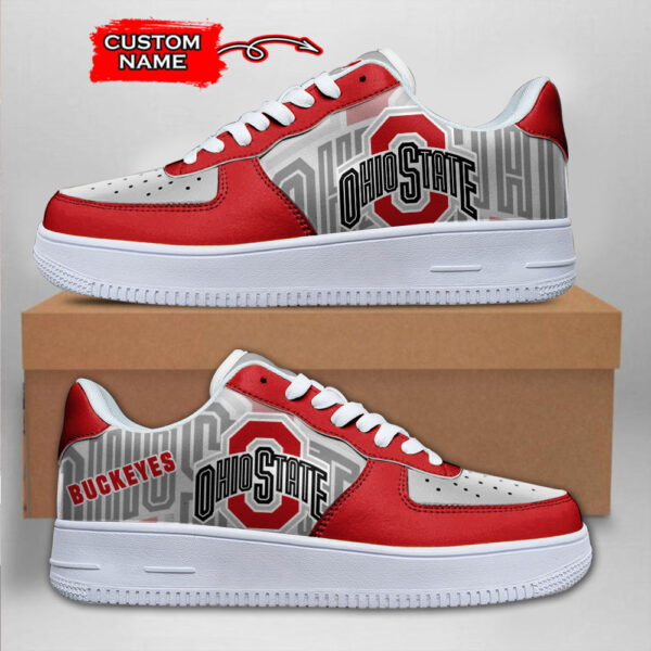 Tubopro Ohio State Buckeyes NCAA Air Low-Top Sneakers Shoes For Men And Women