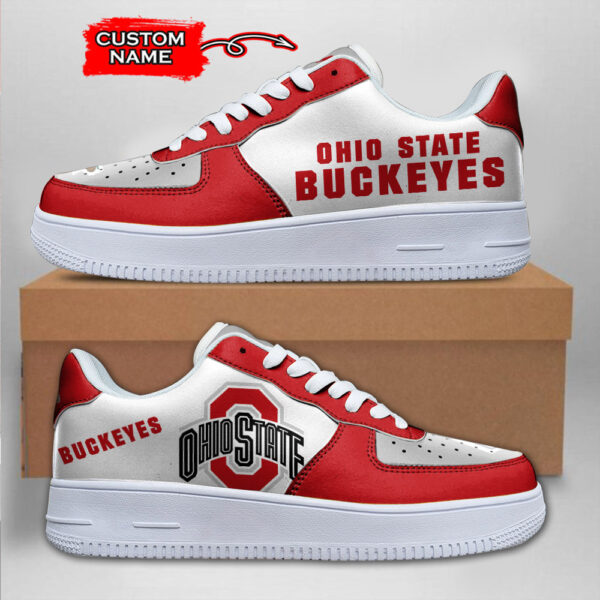 Tubopro Ohio State Buckeyes NCAA Air Low-Top Sneakers Shoes For Men And Women
