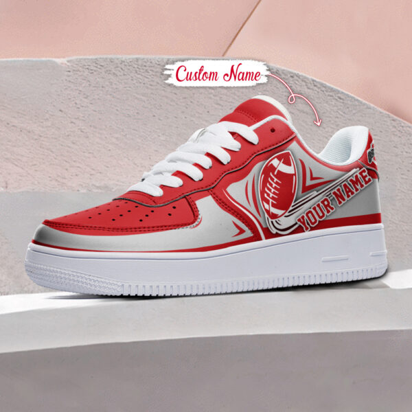 Tubopro Ohio State Buckeyes NCAA Air Low-Top Sneakers Shoes For Men And Women - Image 3