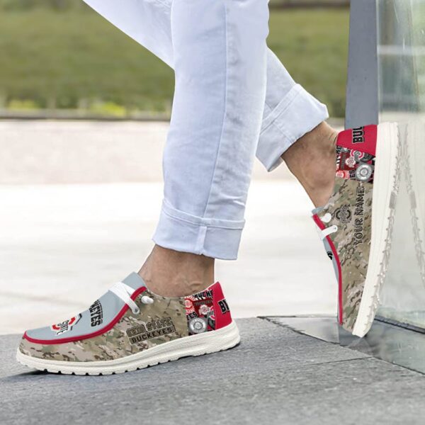 Tubopro Ohio State Buckeyes Personalized Hey Dude Shoes For Men And Women - Image 4