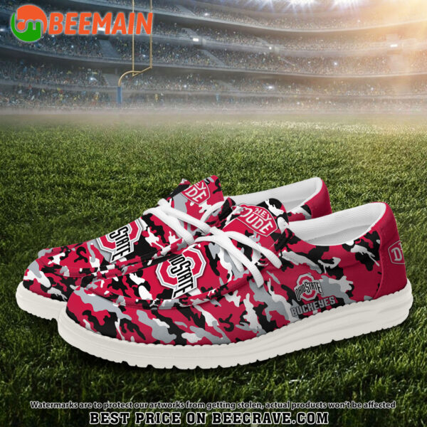 Tubopro Ohio State Buckeyes Personalized Hey Dude Shoes For Men And Women - Image 2