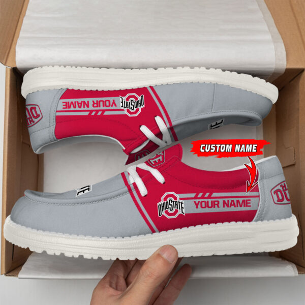 Tubopro Ohio State Buckeyes Personalized Hey Dude Shoes For Men And Women - Image 2