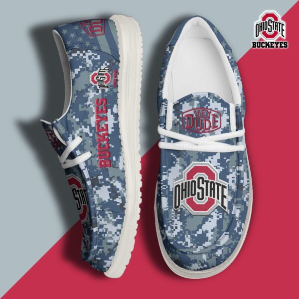 Tubopro Ohio State Buckeyes Personalized Hey Dude Shoes For Men And Women