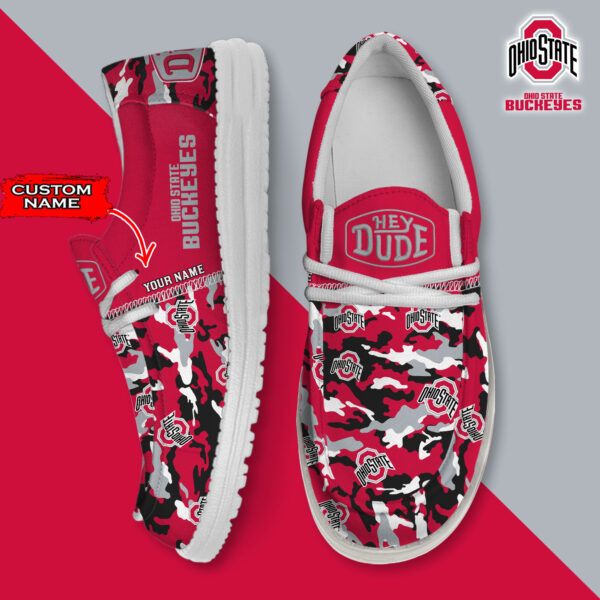 Tubopro Ohio State Buckeyes Personalized Hey Dude Shoes For Men And Women