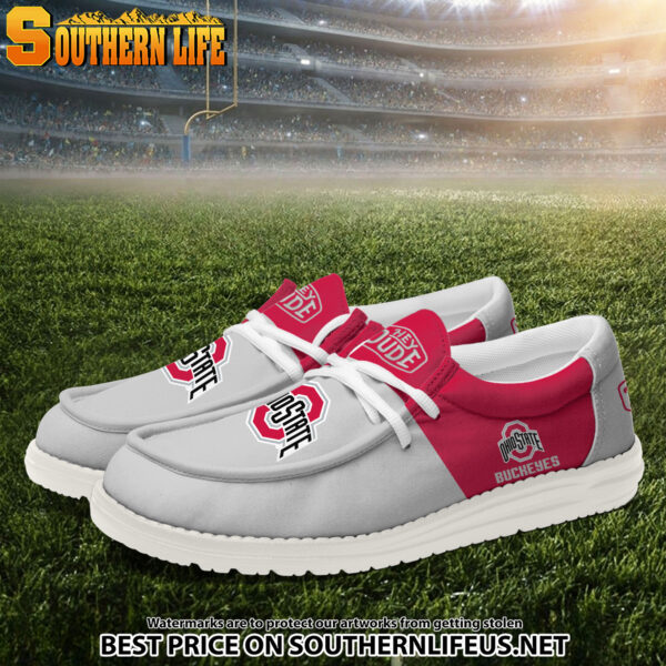 Tubopro Ohio State Buckeyes Personalized Hey Dude Shoes For Men And Women - Image 2