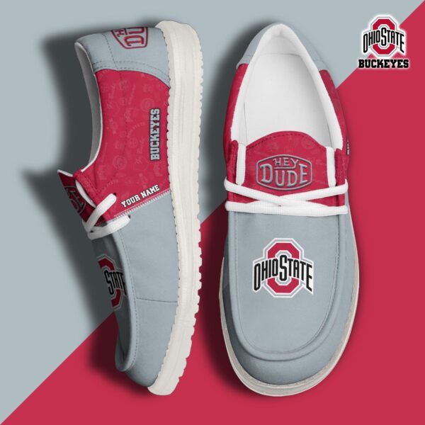 Tubopro Ohio State Buckeyes Personalized Hey Dude Shoes For Men And Women