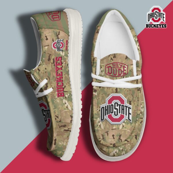 Tubopro Ohio State Buckeyes Personalized Hey Dude Shoes For Men And Women