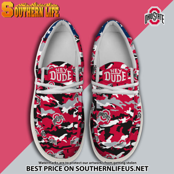 Tubopro Ohio State Buckeyes Personalized Hey Dude Shoes For Men And Women