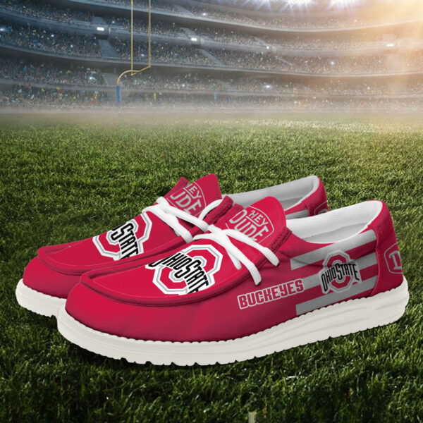 Tubopro Ohio State Buckeyes Personalized Hey Dude Shoes For Men And Women - Image 2
