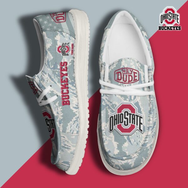 Tubopro Ohio State Buckeyes Personalized Hey Dude Shoes For Men And Women