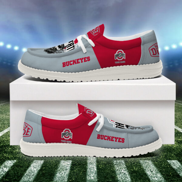 Tubopro Ohio State Buckeyes Personalized Hey Dude Shoes For Men And Women - Image 4