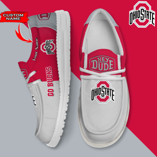 Tubopro Ohio State Buckeyes Personalized Hey Dude Shoes For Men And Women