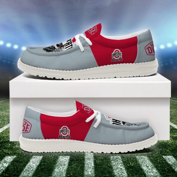 Tubopro Ohio State Buckeyes Personalized Hey Dude Shoes For Men And Women - Image 4