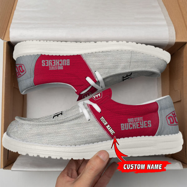 Tubopro Ohio State Buckeyes Personalized Hey Dude Shoes For Men And Women - Image 2