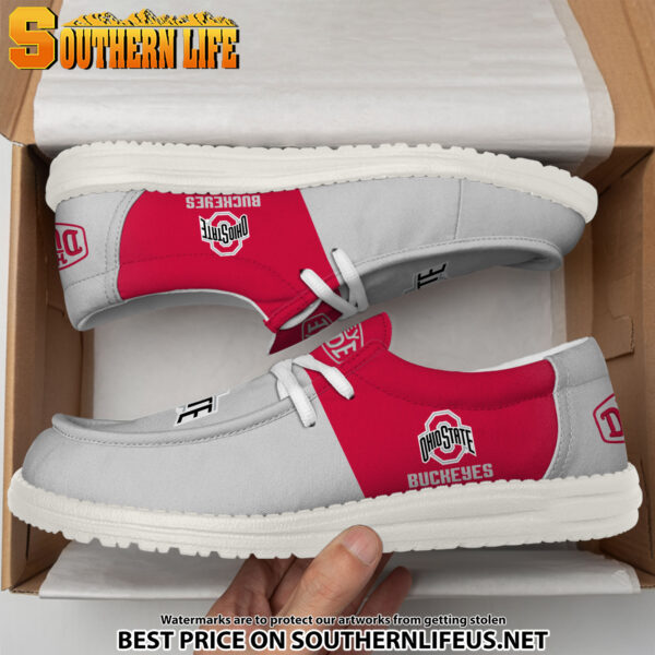 Tubopro Ohio State Buckeyes Personalized Hey Dude Shoes For Men And Women - Image 3